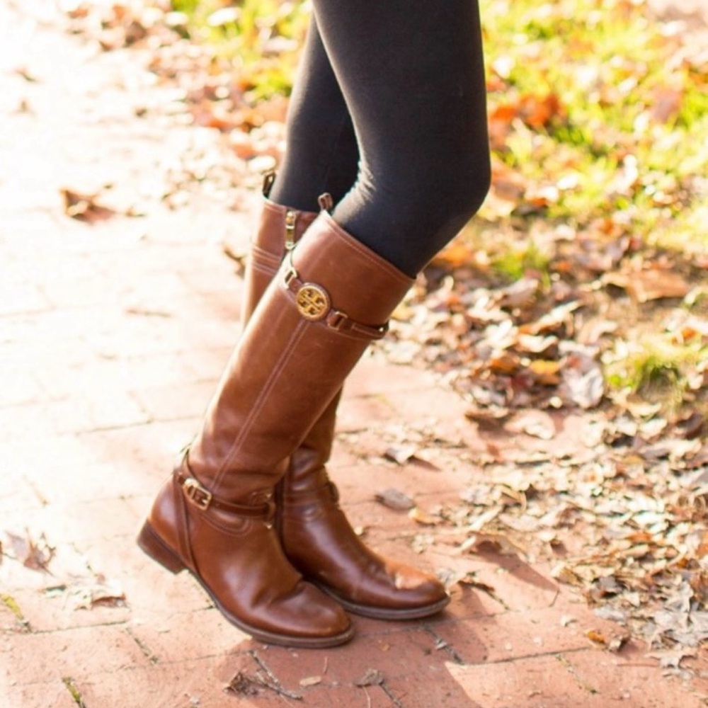 Tory Burch Calista Riding Boot - Size 8, Original Box with Shoe Bag